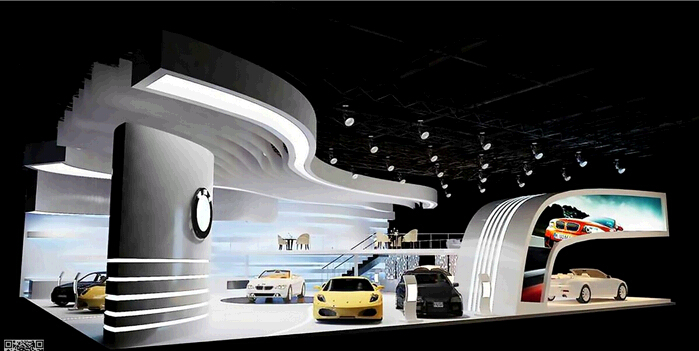 宝马汽车展厅概念设计方案效果图